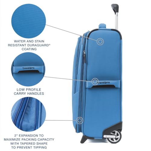 Travelpro Maxlite 5 Softside Expandable 2 Wheel Carry-On Luggage, Burgundy, 22-Inch Q6258