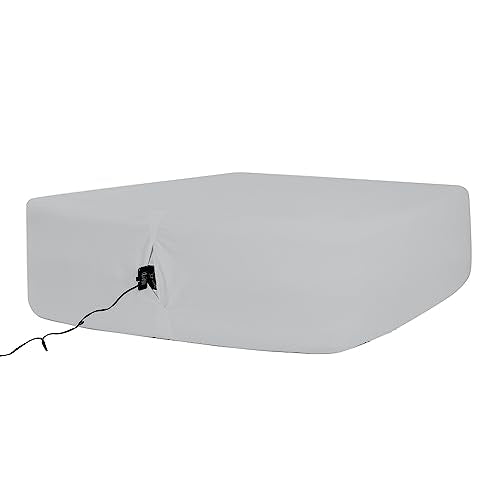 Bedecor Air Bed Sheets for Mattress Cover Removable Elastic Band Soft Breathable Twin XL Light Gray U508