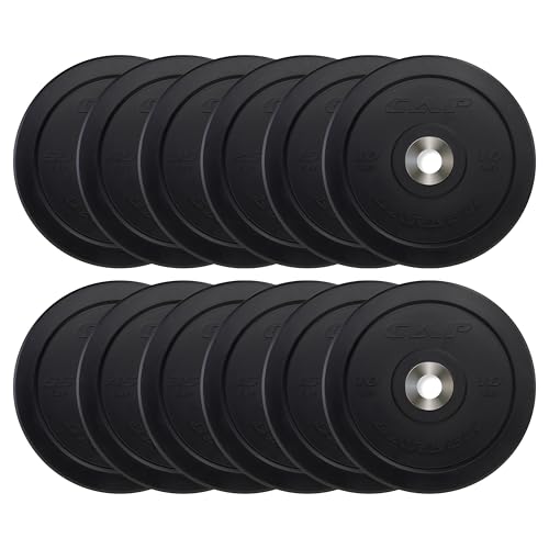 CAP Barbell 2-Inch Olympic Bumper Plate Weight Set O371151