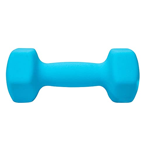 FUXION Neoprene Dumbbell Hand Weights, Set of 2, Hexagon Non-Slip E207497