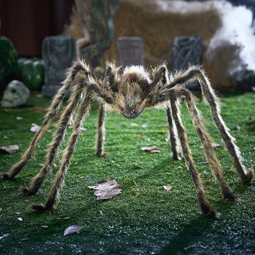 JOYIN 9 Ft Halloween Spider Outdoor Decorations Giant Scary Props Q72122