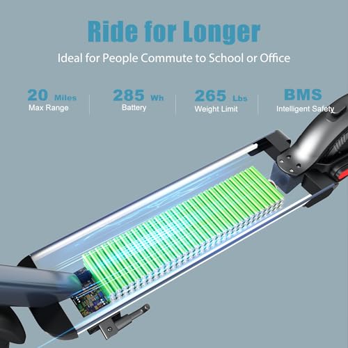 Caroma Electric Scooter for Adults, Foldable Commuting E-Scooter with Dual Braking System W663326