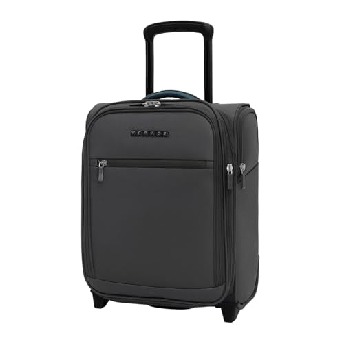 Verage Under Seat Luggage with Wheels, Softside Spinner Carry On, Navy 14-Inch A51804
