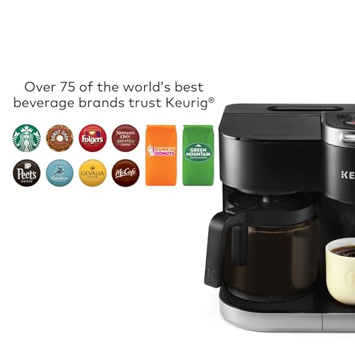 Keurig K-Duo Single Serve K-Cup Pod & Carafe Coffee Maker, Black P8212
