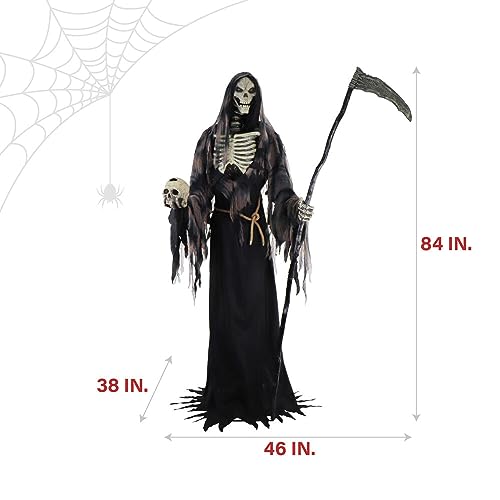 Haunted Hill Farm Motion-Activated 7.5-Ft. Smoldering Ghoul Animatronic Halloween Decoration N1475