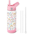 Fimibuke Kids Insulated Water Bottle 18oz with Straw, 2 Pack Ocean Life X374824