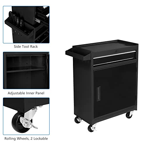TUFFIOM 5-Drawer Rolling Tool Chest with Lockable Wheels X4579