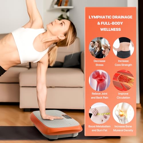 Vibration Plate Exercise Machine for Home Fitness, 99 Adjustable Speeds R1228