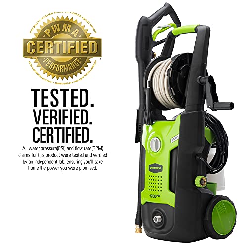 Greenworks Compact Electric Pressure Washer, 1.2 GPM, Lightweight R449552