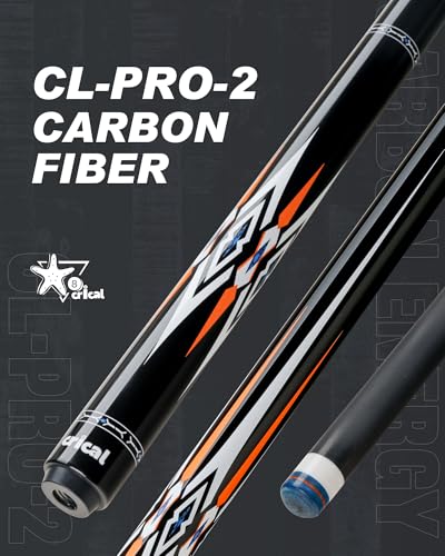 CRICAL Carbon Fiber Pool Cue Stick 58" with 12.5mm Tip J317692