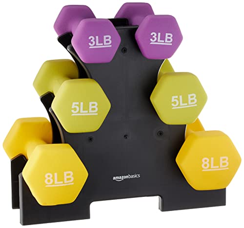 Amazon Basics Neoprene Dumbbell Hand Weights G9434