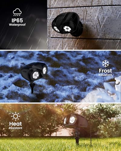 JACKYLED Halloween Christmas Projector Light, Outdoor 2-in-1 with Remote, IP65 Waterproof E20896