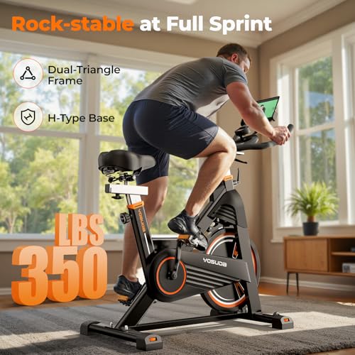YOSUDA PRO Magnetic Exercise Bike 350 lbs Capacity Indoor Cycling Stationary B677