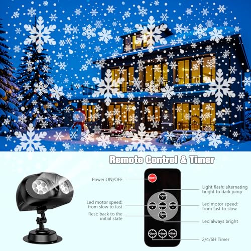 Halloween Christmas Projector Lights Outdoor with Remote, Waterproof Holiday Decor N1281