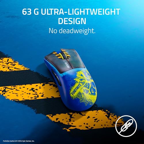 Razer DeathAdder V3 Pro Wireless Gaming Mouse, 63g Ultra Lightweight, Black B812