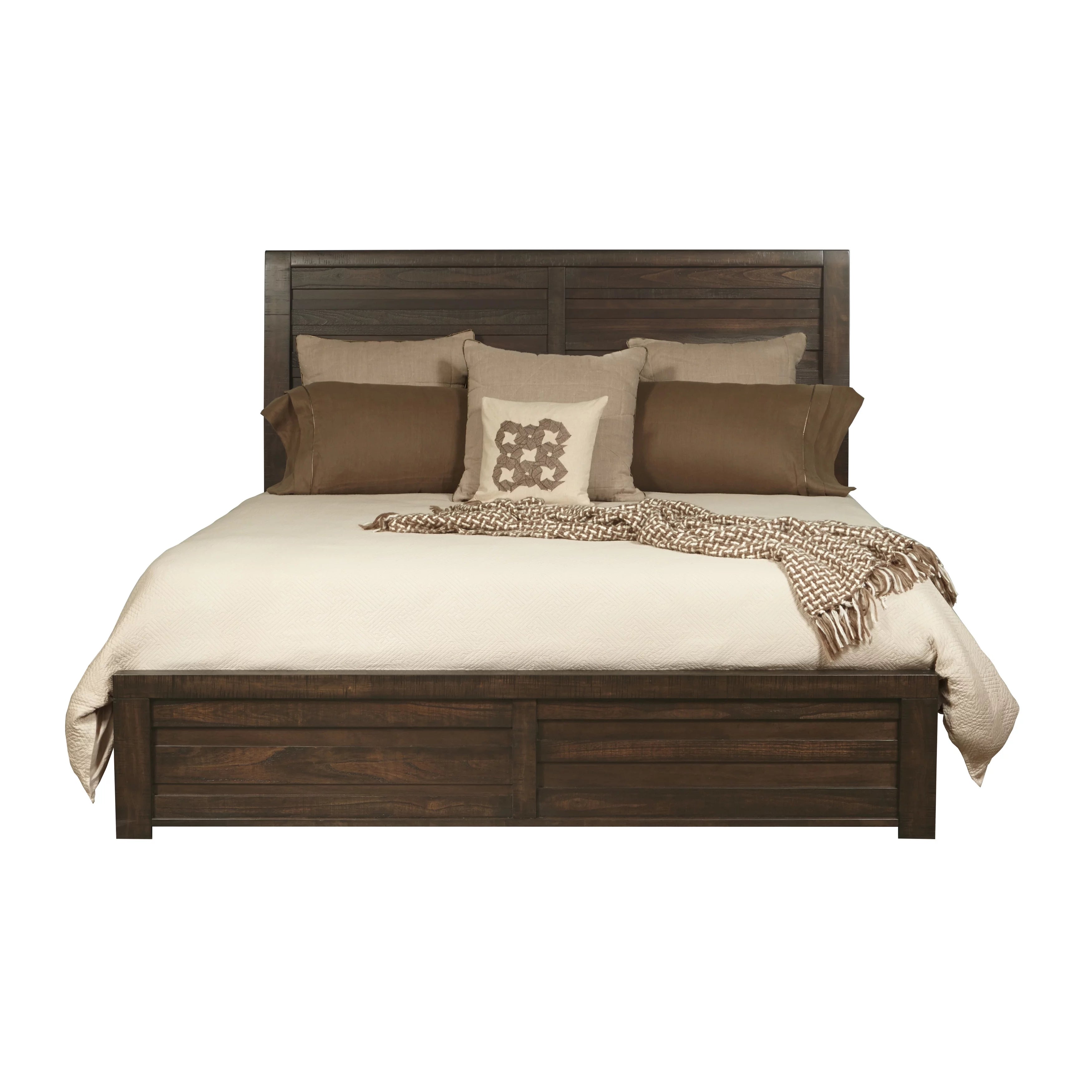 Sedona Transitional Wood Bedroom Set Queen with Dresser and Mirror H29321