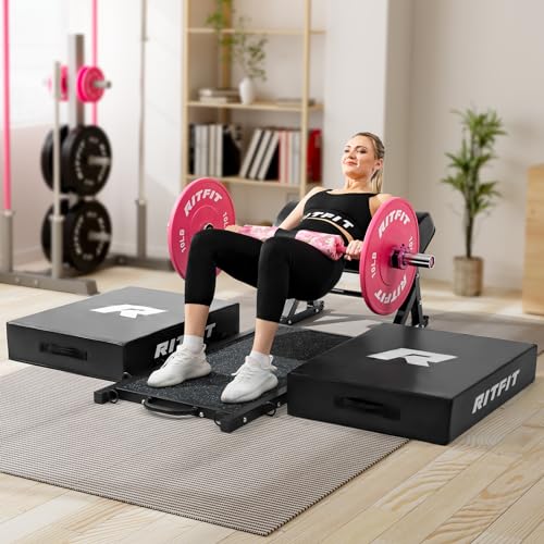 RITFIT Olympic Barbell 4ft/6ft 2 Inch Weight Bar for Strength Training, 500lbs Capacity F369