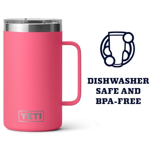 YETI Rambler 24 oz Mug, Stainless Steel, Vacuum Insulated N160