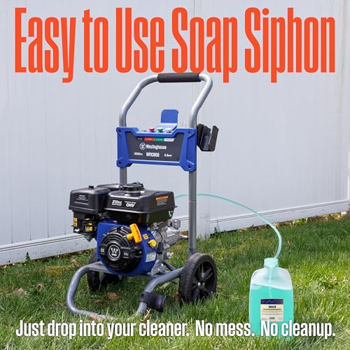 Westinghouse WPX3400 Gas Pressure Washer, 3400 PSI, Onboard Soap Tank B16039