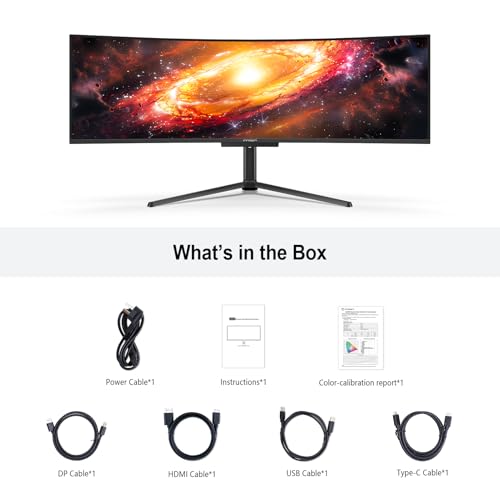 INNOCN 49" Curved Ultrawide Gaming Monitor 120Hz QHD 32:9 E79455
