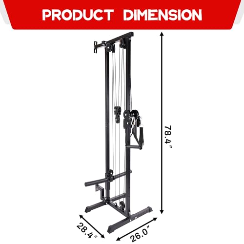 Wall Mount Cable Station with Adjustable Dual Pulley System Z80553