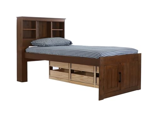 Discovery World Furniture White Full Bookcase Bed with 6 Drawers Z895159