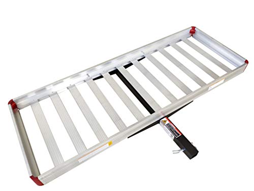 MaxxHaul 50149 500-lb Folding Aluminum Hitch Cargo Carrier Rack Q960635