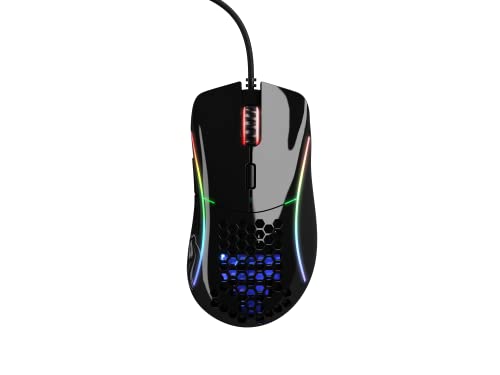 Glorious Model D Wired Gaming Mouse - 68g Honeycomb RGB Ergonomic, Matte White M160012