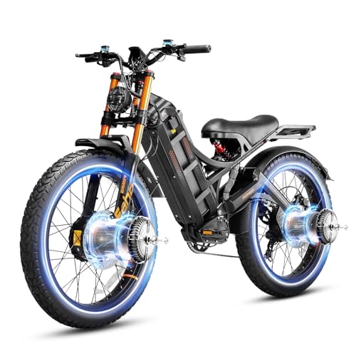 Romeo Pro 3 Electric Bike for Adults 5000W Dual Motor 60V 80Ah Fat Tire Full Suspension I27752