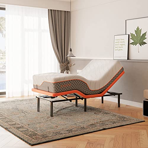 Split King Adjustable Bed Frame with Hybrid Mattress, Zero Gravity, Massage R919726