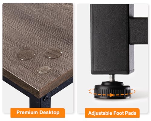 Casaottima L Shaped Gaming Desk Corner Desk for Home Office, 51 Inch, Black M173778