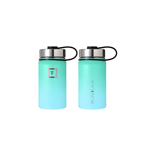 IRON °FLASK Stainless Steel Insulated Water Bottle with 3 Lids, 40 oz U19688