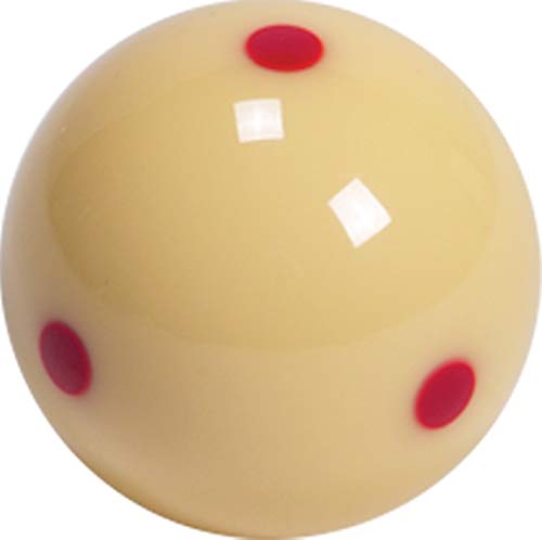 Aramith 2-1/4" Regulation Size Billiard Pool Ball Super Pro Cup Cue Ball with 6 Red Dots T50637