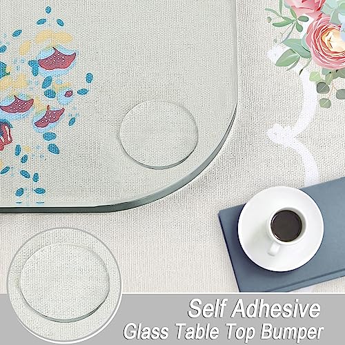 Soft Glass Table Top Bumper Pads, Anti-Slide Non-Adhesive Rubber Spacers, 20 PCS K115