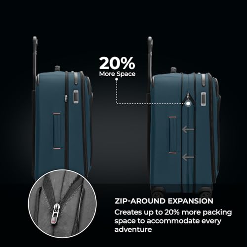 Briggs & Riley 22" Carry On Expandable Spinner - Softside Luggage, Black G487462