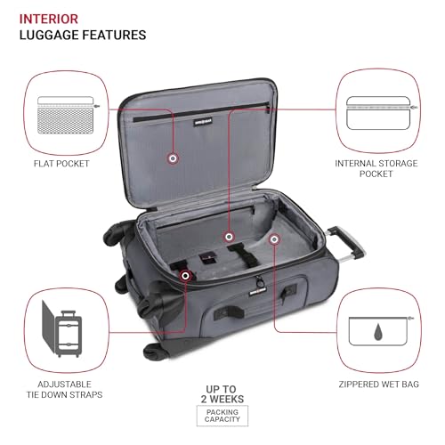SwissGear Sion Softside Expandable Luggage, Black, 29-Inch C81483