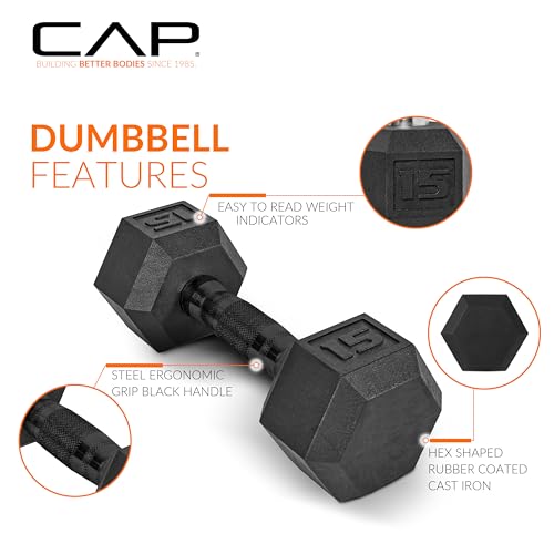 CAP Barbell 150 lb Dumbbell Set with 2-Tier Rack M513373