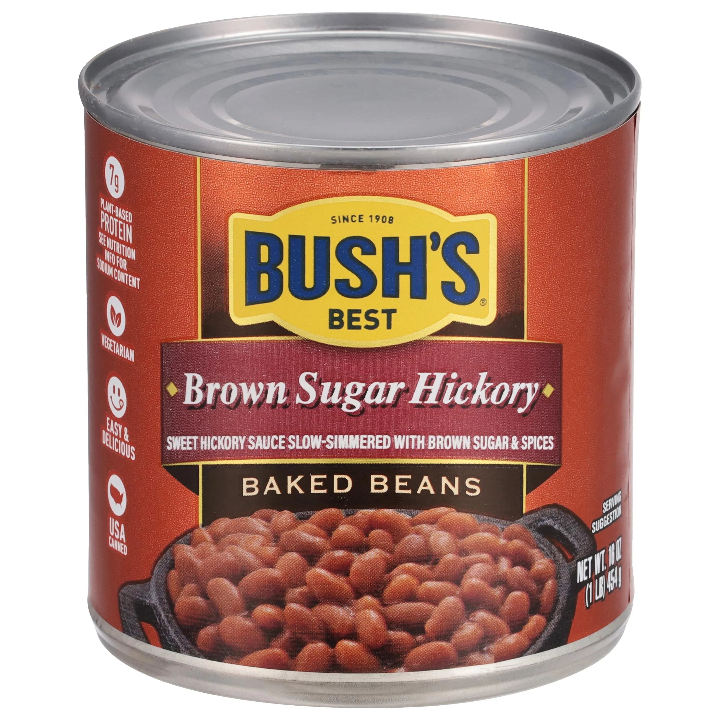 Bush’s Best Baked Beans Country Style with Bacon and Brown Sugar, 8.3 oz (Pack of 12) D3753