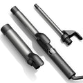 TYMO Curling Iron Set - 3 in 1 Ceramic Hair Curler 1/2, 1, 1 1/2 Inch, Professional Ionic Curling Wand for Travel, Fast Heating, 5 Temps & Dual Voltage for Shiny Defined Curls to Beach Waves