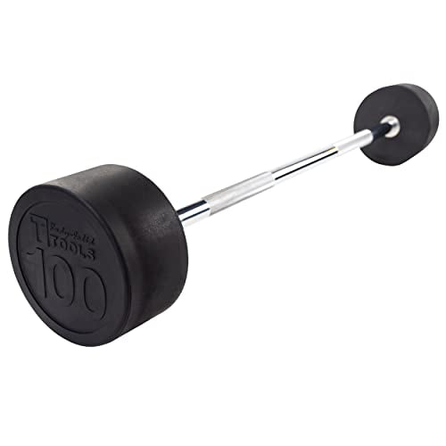 Body-Solid Rubber Coated Fixed Weight Straight Barbell L970198