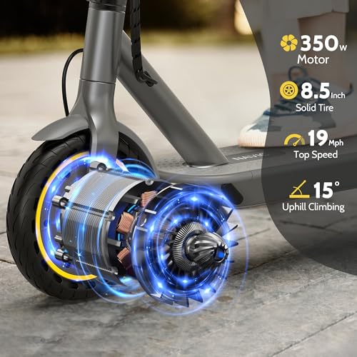 NAVIC Electric Scooter for Adults, Folding E-Scooter with Dual Braking and Dual Suspension B3040