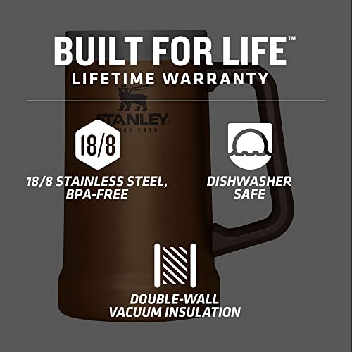 Stanley Stay-Chill Beer Stein 24 oz Insulated Stainless Steel Tumbler U450