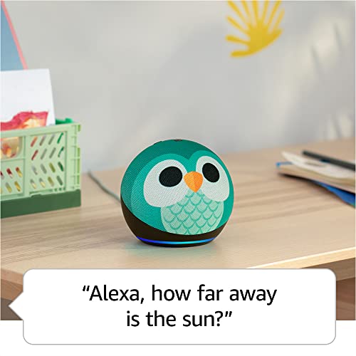 Amazon Echo Dot Kids (newest model) with parental controls, includes 1 year of Amazon Kids+, Owl E6968