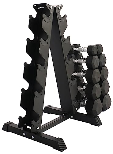 Rubber Coated Hex Dumbbell Weight Set R443