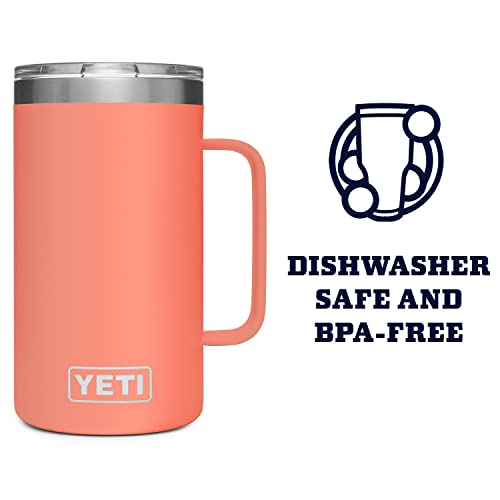 YETI Rambler 24 oz Mug, Stainless Steel, Vacuum Insulated N160
