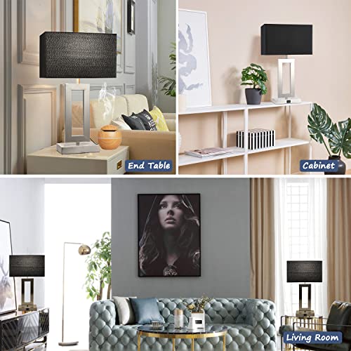 22" Touch Control Table Lamps with USB Ports, Dimmable, Gold & White V1178