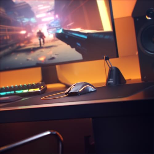 Glorious Model D Wired Gaming Mouse - 68g Honeycomb RGB Ergonomic, Matte White M160012
