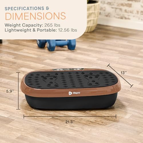 Lifepro Vibration Plate Exercise Machine with Magnetic Acupoints for Full Body Fitness P3479