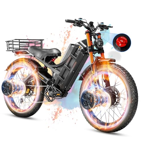 Romeo Pro 3 Electric Bike for Adults 5000W Dual Motor 60V 80Ah Fat Tire Full Suspension I27752