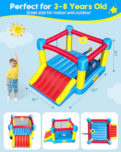 Inflatable Bounce House for Kids with Slide, Blower Included S2248